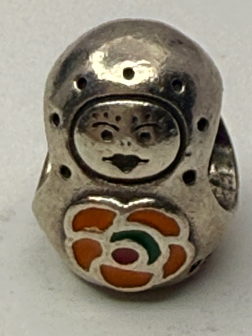 Retired Pandora Matryoshka Babushka Doll Charm 790582ER ALE 925
